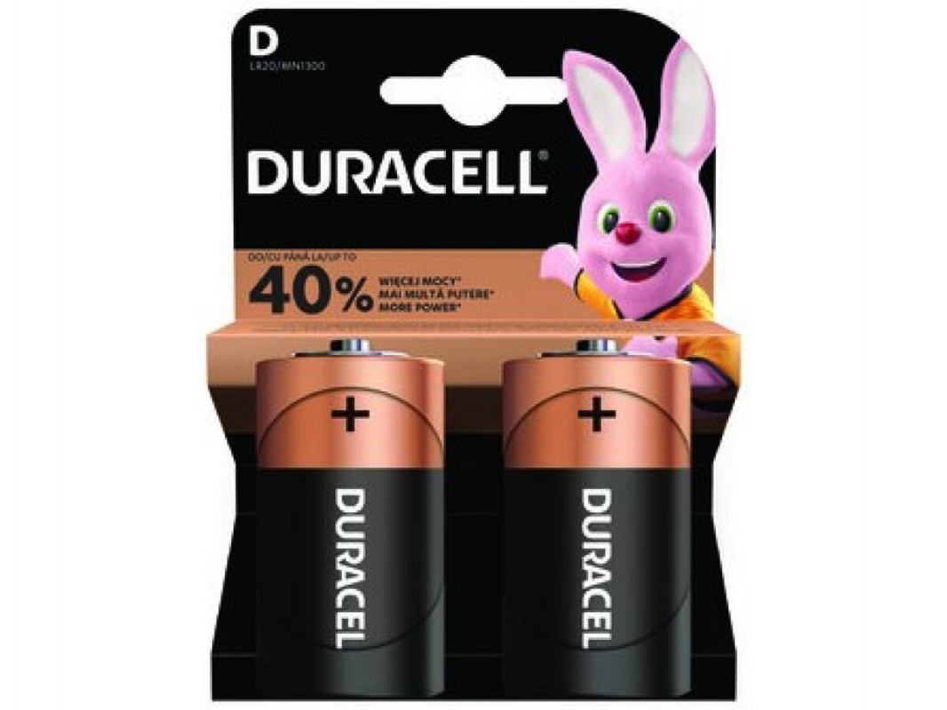 DURACELL BATERIJE BASIC D K2 LR20/MN1300