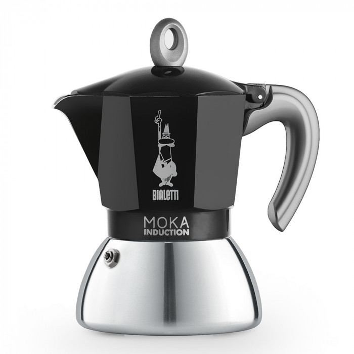 BIALETTI NEW MOKA INDUCTION BLACK 4 CUPS