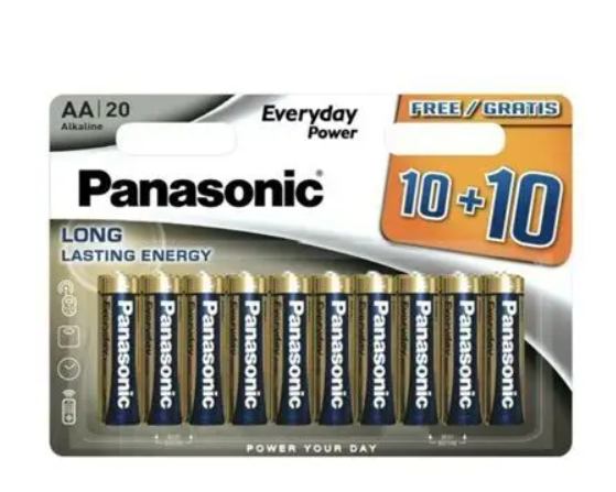 PANASONIC BATERIJE AA 10/1 1,5V ALKALNE