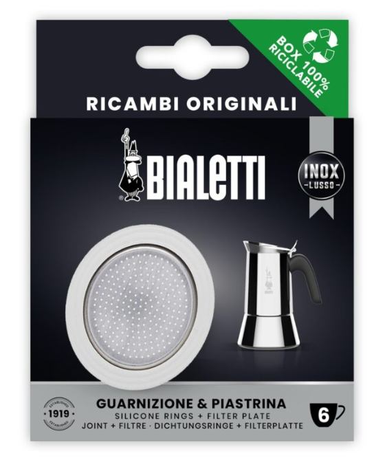 BIALETTI  SILIKONSKA BRTVA +  1 FILTER ZA 4 ŠALICA