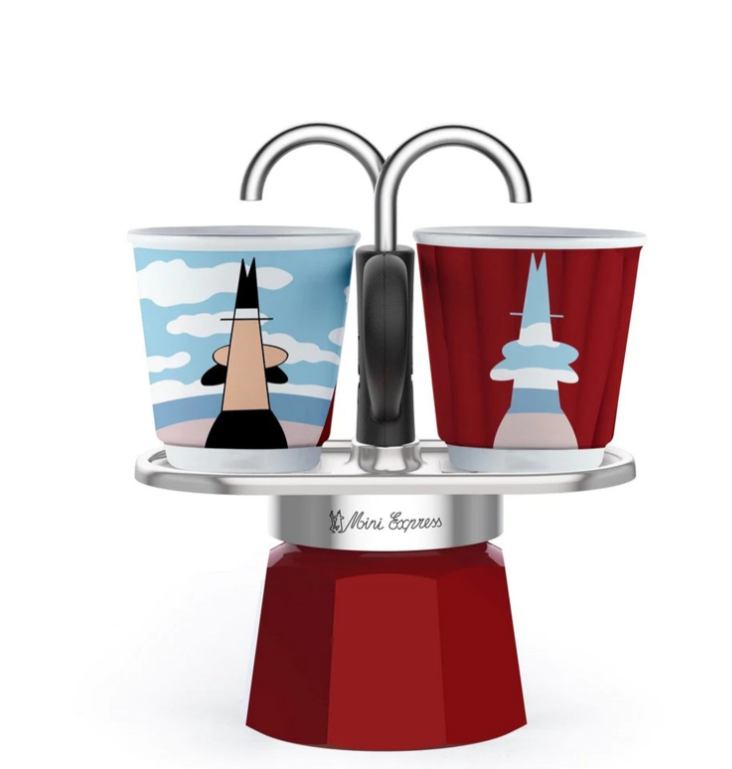 BIALETTI MINI EXPRESS MAGRITE KAF. + 2 ŠALICE