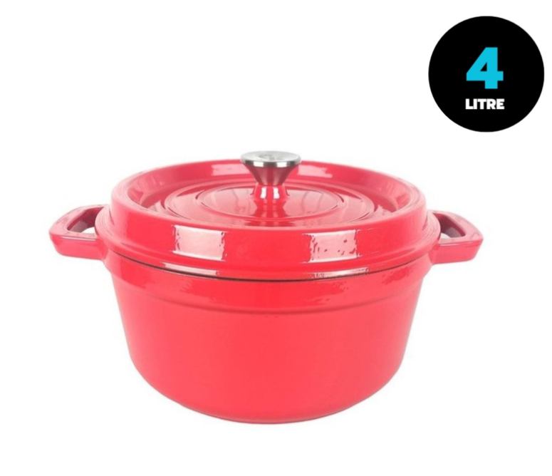 GRILL KING OKRUGLI DUTCH OVEN24 CM 4L 3 SLOJA EMAJ