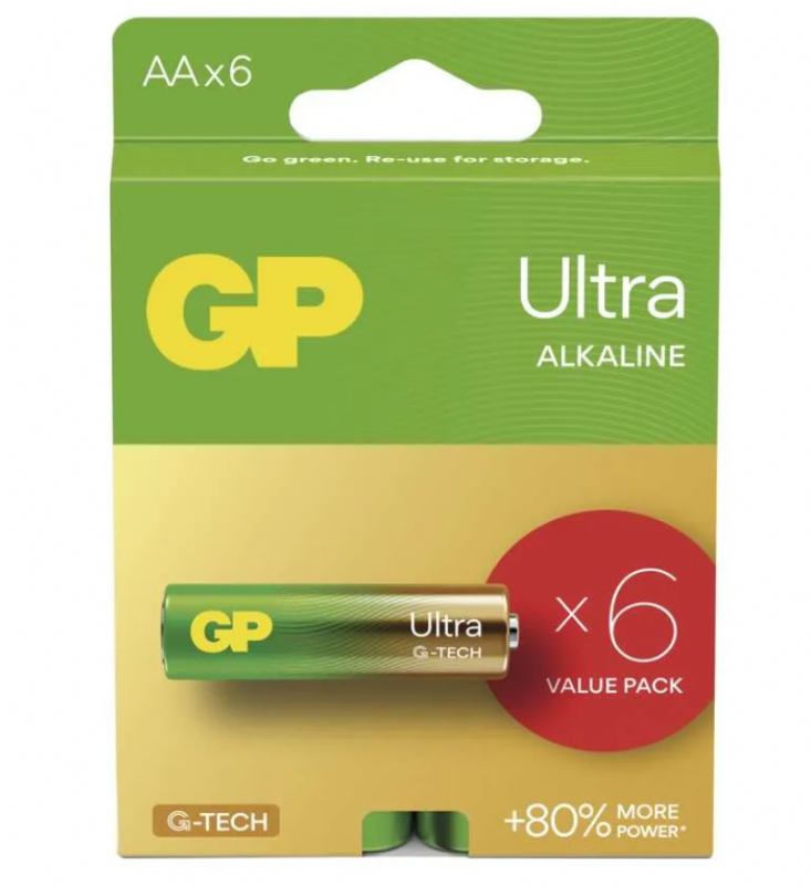 BATERIJA GP AA 6/1 ULTRA ALKAL