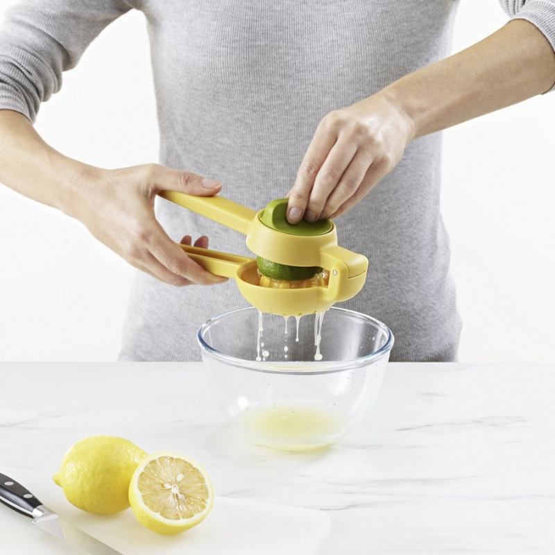 JUICEMAX DUAL-ACTION CITRUS PRESS-YELLOW