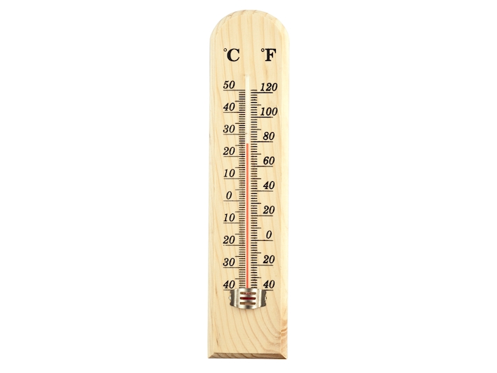 THERMOMETER IND WOOD 26cm 