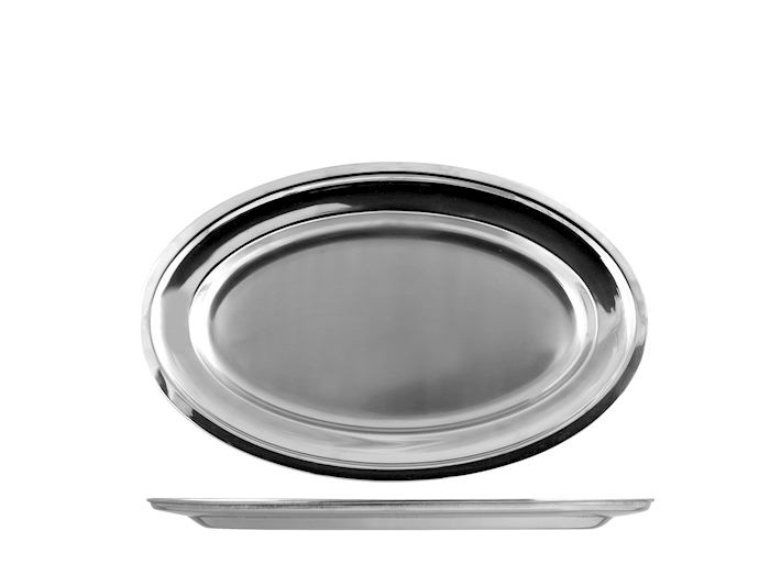 OVAL INOX 30cm 